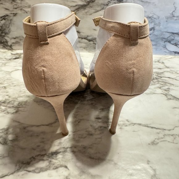 🎉😀CLEARANCE SALE!!!😀🎉 LULU'S Blush Pink Elsi Ankle Strap Heels Sz. 8 - Picture 4 of 8